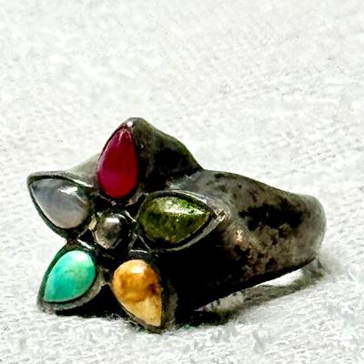Vintage Sterling Barse Ring- SZ 8
