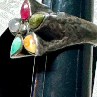 Vintage Sterling Barse Ring- SZ 8