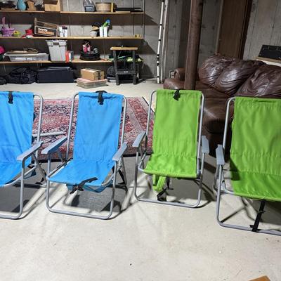 Four outdoor chairs