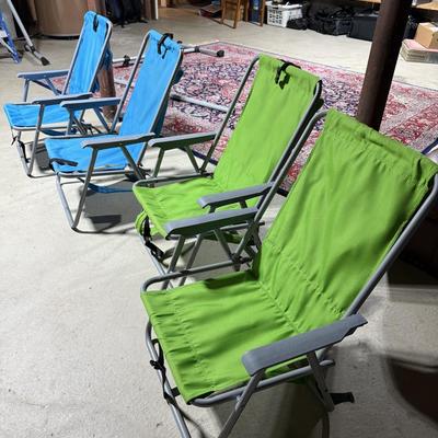 Four outdoor chairs