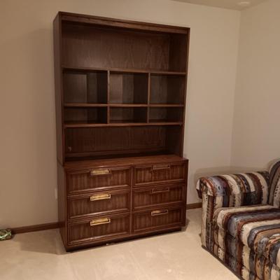 DREXEL SHELVING UNIT WITH 6 DRAWERS