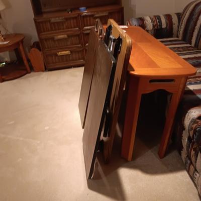 4 SMALLER FOLDING TABLES