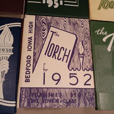 1949 - 1954 YEAR BOOKS FOR BEDFORD, IOWA "THE TORCH"