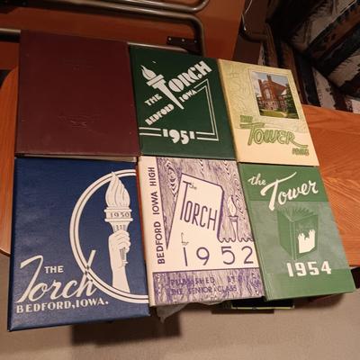 1949 - 1954 YEAR BOOKS FOR BEDFORD, IOWA "THE TORCH"