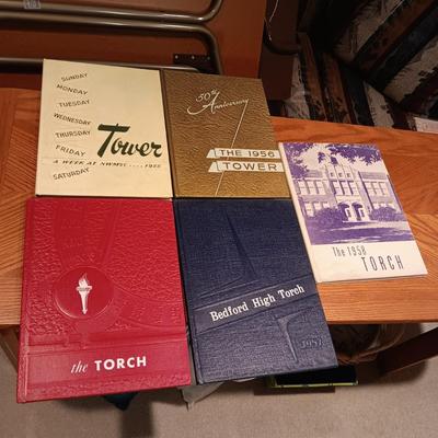 1955 - 1958 YEAR BOOKS FOR BEDFORD, IOWA "THE TORCH"