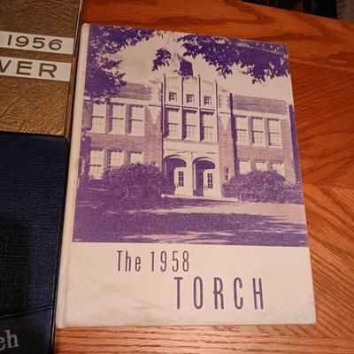 1955 - 1958 YEAR BOOKS FOR BEDFORD, IOWA "THE TORCH"