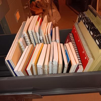 VARIOUS SIZES OF SPIRAL NOTEBOOKS