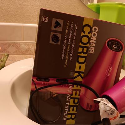CONAIR HAIR DRYER, TOWELS AND MORE