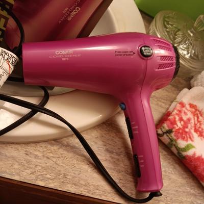 CONAIR HAIR DRYER, TOWELS AND MORE