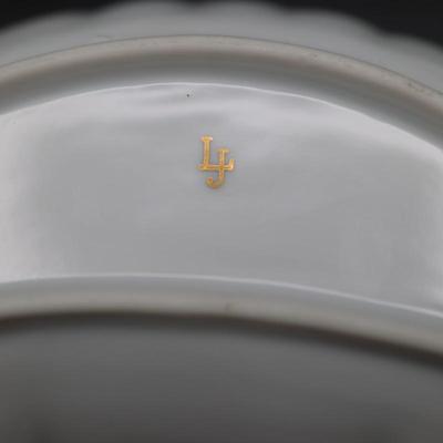 Vintage LJ Crescent Shaped Porcelain Dish