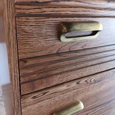 5 DRAWER CHEST AND MATCHING NIGHT STAND