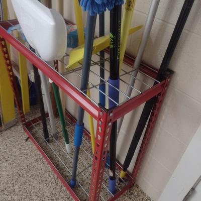 Collection of Cleaning Tools includes Holding Rack