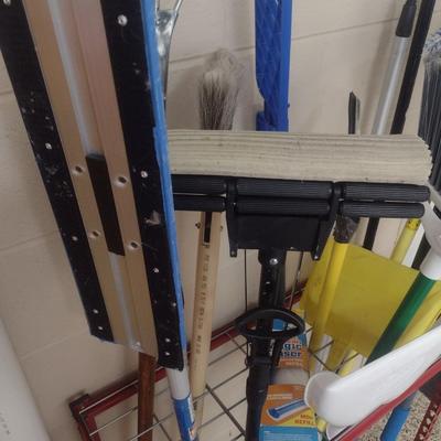 Collection of Cleaning Tools includes Holding Rack