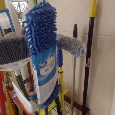 Collection of Cleaning Tools includes Holding Rack