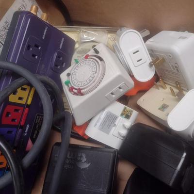 Collection of Timers and Electric Plug Strips