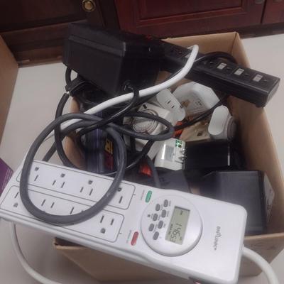 Collection of Timers and Electric Plug Strips