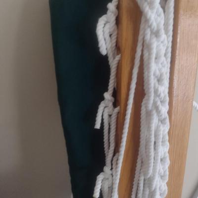 Teak and Fabric Hammock
