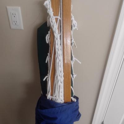 Teak and Fabric Hammock