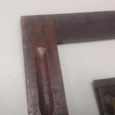 Pair of Vintage Builder's Squares