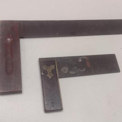 Pair of Vintage Builder's Squares