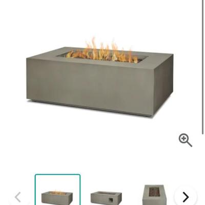 Brand new, never used Real Flame gas fire table. Retails for over $900
