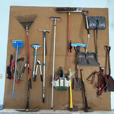 Large lot of all kinds of outdoor hand tools including garden and snow!