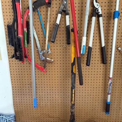 Large lot of all kinds of outdoor hand tools including garden and snow!