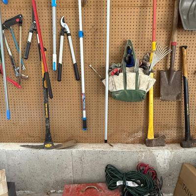 Large lot of all kinds of outdoor hand tools including garden and snow!