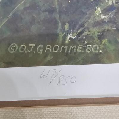 Bluebird Print by O.J. Gromme - Signed/Numbered (PB-JS)