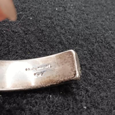 2 STERLING SILVER CUFF BRACELETS (1 IS SIGNED ARTIE YELLOWHORSE) 81.32g