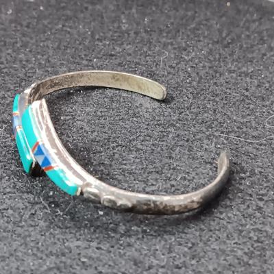 STERLING SILVER AND TURQUOISE BRACELET