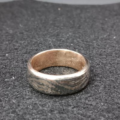 14K AND STERLING RING SIZE 9 1/2 WEIGHT 11.33g
