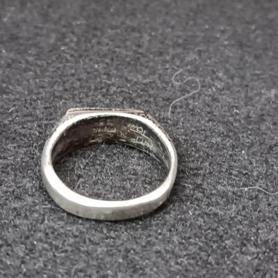 2 STERLING SILVER RINGS 11.96g SIZES 11 3/4 & 10 3/4