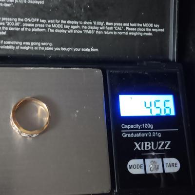 14K GOLD RING 4.56g SIZE 4/1/2