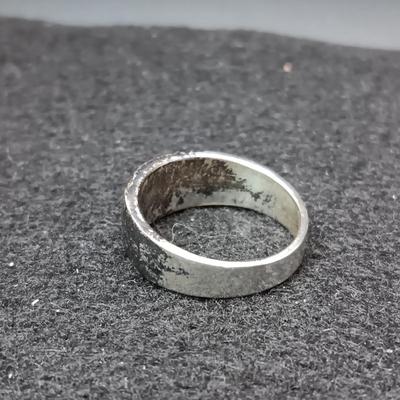 14K AND STERLING SILVER RING 6.18g SIZE 7 1/2