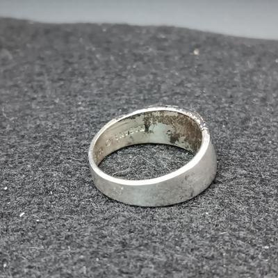14K AND STERLING SILVER RING 6.18g SIZE 7 1/2