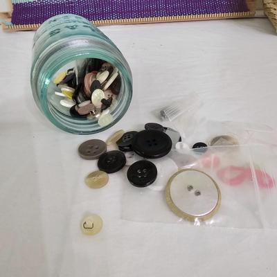 Mini Weaving Loom & Assorted Fiber Arts Materials (PB-JS)