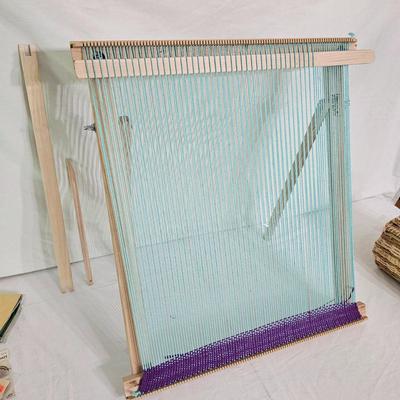 Mini Weaving Loom & Assorted Fiber Arts Materials (PB-JS)