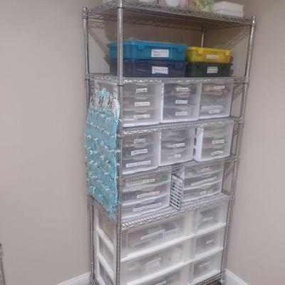 NSF Commercial Grade Multi-Shelf Roll Rack Choice C (No Contents) See Note Below