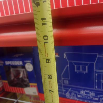 Entire Metal Rack and Adjustable Shelving System (No Contents--See message below)