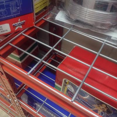 Entire Metal Rack and Adjustable Shelving System (No Contents--See message below)