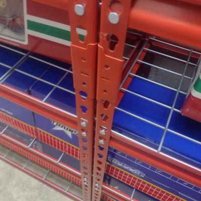 Entire Metal Rack and Adjustable Shelving System (No Contents--See message below)