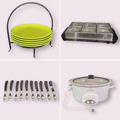 Rival Crockpot, Stainless Steel Buffet Server & Food Warmer, and Other Serving Accessories (K-DZ)