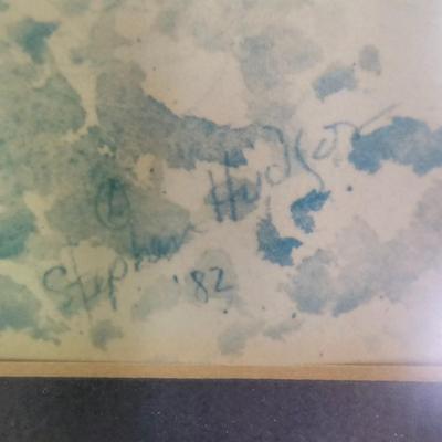 Signed Waterfront Cityscape - Stephen Hudson (PB-JS)