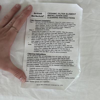 British Berkefeld Water Filter (LR-DZ)