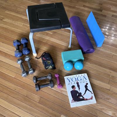 Body Lift Inversion Chair, Weights, and Yoga Accessories (LR-DZ)