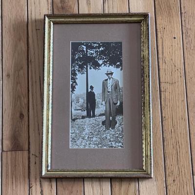 Three Vintage Photographs in Gold-Painted Wooden Frames (PB-DZ)