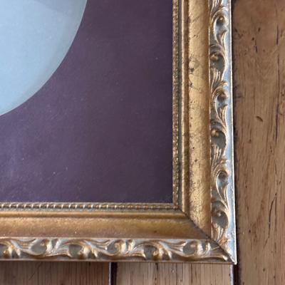 Three Vintage Photographs in Gold-Painted Wooden Frames (PB-DZ)