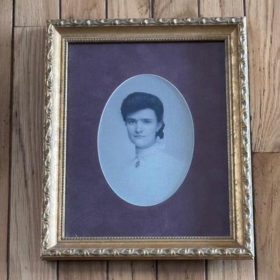 Three Vintage Photographs in Gold-Painted Wooden Frames (PB-DZ)