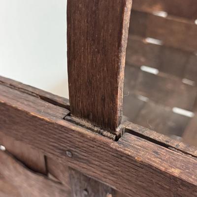 Split Oak Woven Primitive Firewood Basket and Other Cottage Core Home Decor (B1-DZ)